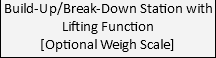 Build-Up/Break-Down Station with Lifting Function [Optional Weigh Scale]