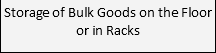 Storage of Bulk Goods on the Floor or in Racks
